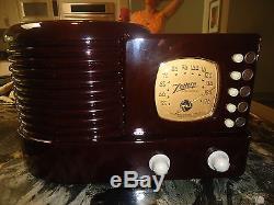 Antique Zenith AM Pancake Radio Restored