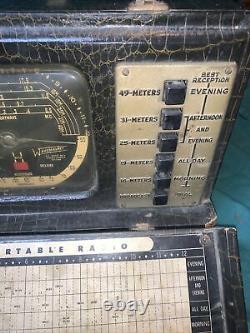Antique Zenith Bomber Trans-Oceanic vintage tube radio