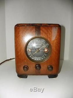 Antique Zenith Model 5-S-220 Tube Cube Wooden Shortwave Radio Receiver-1938