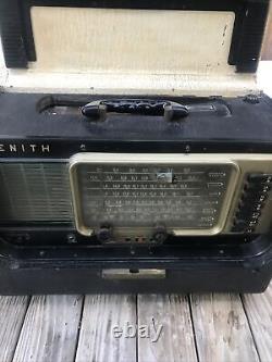Antique Zenith Model A600 Works, Sold As Is For Parts