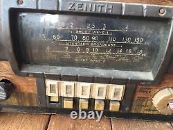 Antique Zenith Shortwave Tube Radio Parts