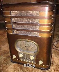 Antique Zenith Table Am/shortwave Radio Model 5s 327