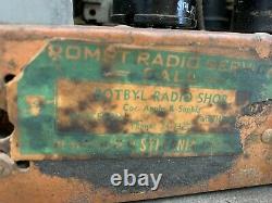 Antique Zenith Tube Tombstone Radio Model S-s-229 Working