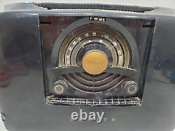 Antique Zenith Wavemagnet 6G801Y Black Tube Radio (AS IS)