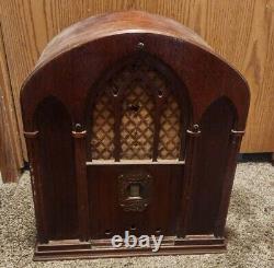 Antique Zenith Zenette Wood Cathedral Radio, restore, parts