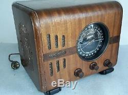 Antique Zenith tube radio model 5S-218 Original condition Vintage 1930s