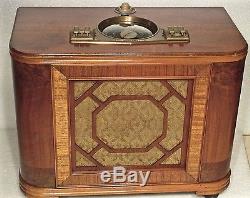 Antique Zenith vintage chairside tube radio restored and working