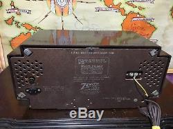 Beautiful LARGE Zenith J-733 clock radio bakelite MIB with original box