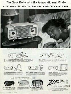 Beautiful RARE Vintage Gumby Green 1953 Zenith Model L520F AM Vacuum Tube Radio