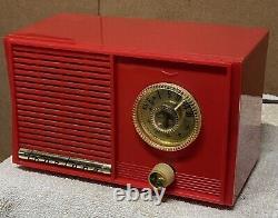 Beautiful RED Truetone Radio 1950's Excellent Condition. Rare Find