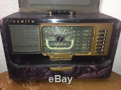 Custom Zenith Short Wave Radio Wave Magnet Trans-Oceanic Vintage Parts or Repair