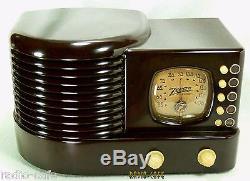 FABULOUS! 1938 Pre War ZENITH Art Deco Bakelite Tube Radio INCREDIBLE GEM