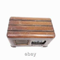 For Parts Only Vintage Tube Radio Zenith The Toaster Tabletop 6D625 Wood Wooden