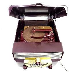 For Repair 1953 Zenith Bakelite Tube Radio Record Player Cobra Matic Turntable