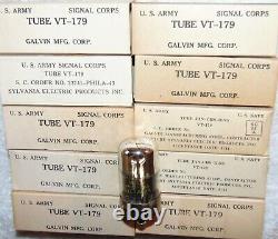 LOT OF 200 NOS NIB Sylvania GALVIN JAN CHS 1LN5 VT-179 US ARMY TUBE 1940 PENTODE