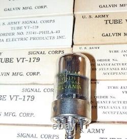 LOT OF 200 NOS NIB Sylvania GALVIN JAN CHS 1LN5 VT-179 US ARMY TUBE 1940 PENTODE