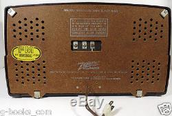 Listen! Working 1948 Zenith 7H820 Bakelite AM/FM 3-band radio Armstrong System