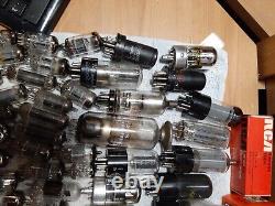 Lot of 113 Radio Vacuum Tubes Philips Westinghouse RCA GE Zenith Admiral Rogers
