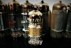 Lot of 120 Vintage Vacuum Tubes Radio TV Preamplifier Zenith Tung Sol HP GE (F)