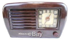 Lot of 2 Vintage Admiral Tube AM Radios in Good Working Order