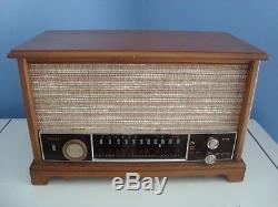 Nice Antique Zenith K-731 K731 Am Fm Tube Maple Wood Cabinet Old Radio Works