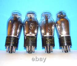 No 6J5G Zenith amplifier radio audio vacuum 4 tubes valve tested ST shape 6J5GT