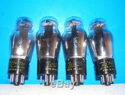 No 6J5G type Zenith radio amplifier ST shape vacuum tubes 4 valves tested 6J5GT