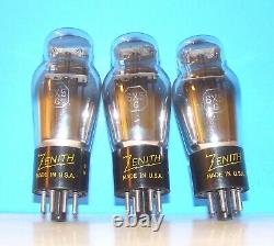 No 6X5G Zenith radio audio vacuum 3 tubes valves tested ST shape type 6X5GT 6X5