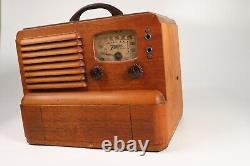 Old Antique Wood Zenith Vintage Tube Radio Untested (TS1)