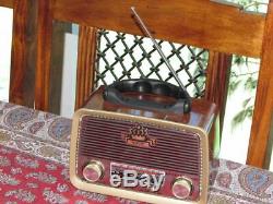 Old Radio Vintage Antique Tube Wood Deco Zenith Rca Working Philco Am Restored