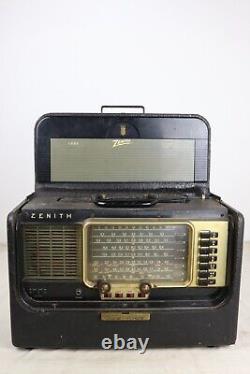 PARTS/REPAIR, NOT WORKING Vintage Zenith Wave Magnet Trans Oceanic Radio 6R40