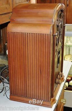 RARE 1930s Zenith Tombstone Tube Radio Model 715 Serial No. 283541 Original NR