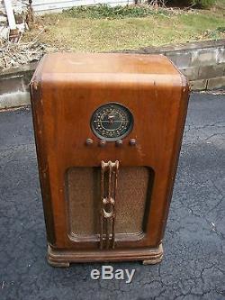 RARE ZENITH Black Dial Console Tube Radio 6-J-257 vintage zenith speaker