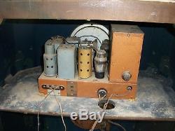 RARE ZENITH Black Dial Console Tube Radio 6-J-257 vintage zenith speaker