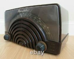 RARE ZENITH tube radio model 8H023 vintage bc fm uhf marbled bakelite 1946/47