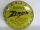 RARE Zenith Radio Round Tube / Replacement Parts Advertising Yellow Thermometer
