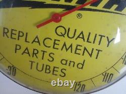 RARE Zenith Radio Round Tube / Replacement Parts Advertising Yellow Thermometer