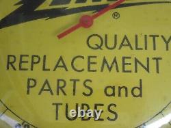 RARE Zenith Radio Round Tube / Replacement Parts Advertising Yellow Thermometer