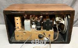 RARE beautiful, works! Zenith RACETRACK 1938 Tombstone vintage vacuum tube radio