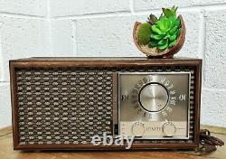 Radio ZENITH S-65234 Vintage Wooden Radio 1965Tube R Wooden Cabinet M730 WORKS