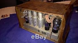 Rare 1933 Zenith Tube Radio Model 711 Orignal Cabinet, Working, Table model