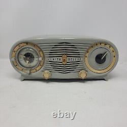 Rare 1950's ZENITH Owl Eyes Model J616 Gray Tube Radio