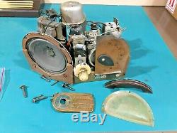 Rare Antique Zenith 6D311 tube table radio chassis speaker knob s No cabinet