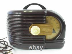 Rare! Circa 1940s America Zenith Zebra Pattern Radio Art Deco