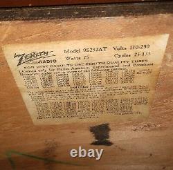 Rare Zenith 9S232 / 9-S-232 Walton Tombstone Radio