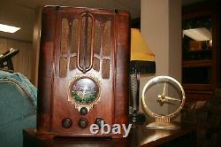 Recapped Zenith 5-S-29 Vintage Tube Tombstone Wood Radio