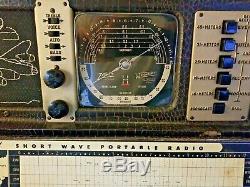 Restored Zenith 7G605 Bomber Trans-Oceanic Radio (1942)
