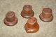 Set of 4 Matching Wooden 1930's Zenith Radio Knobs