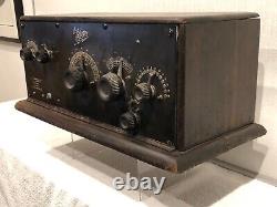 Sweet Antique 1923 Zenith Model 4r Rare Four Tube Radio Receiver