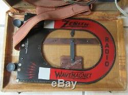 Tube Radio Zenith Wavemagnet 6-g-601 M Triple Hi Ficiency Clipper Parts Only